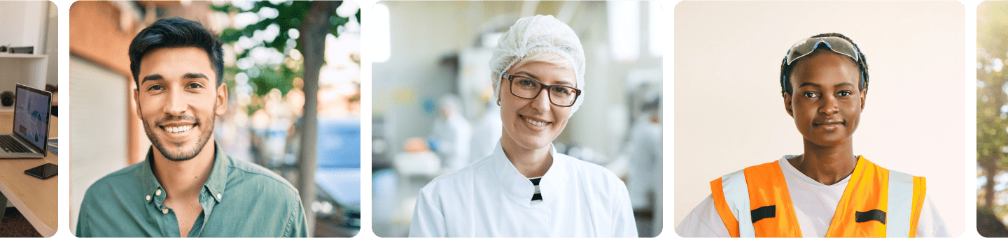 Different pictures of people helped Different pictures of people helped